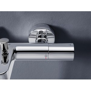 Grohe QuickFix Precision Get Thermostat-Wannenbatterie DN 15 in Chrom, Wandmontage.