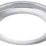 Runder Trio LED Einbauspot Aura, 5W, 450 lm, Chrom Optik.