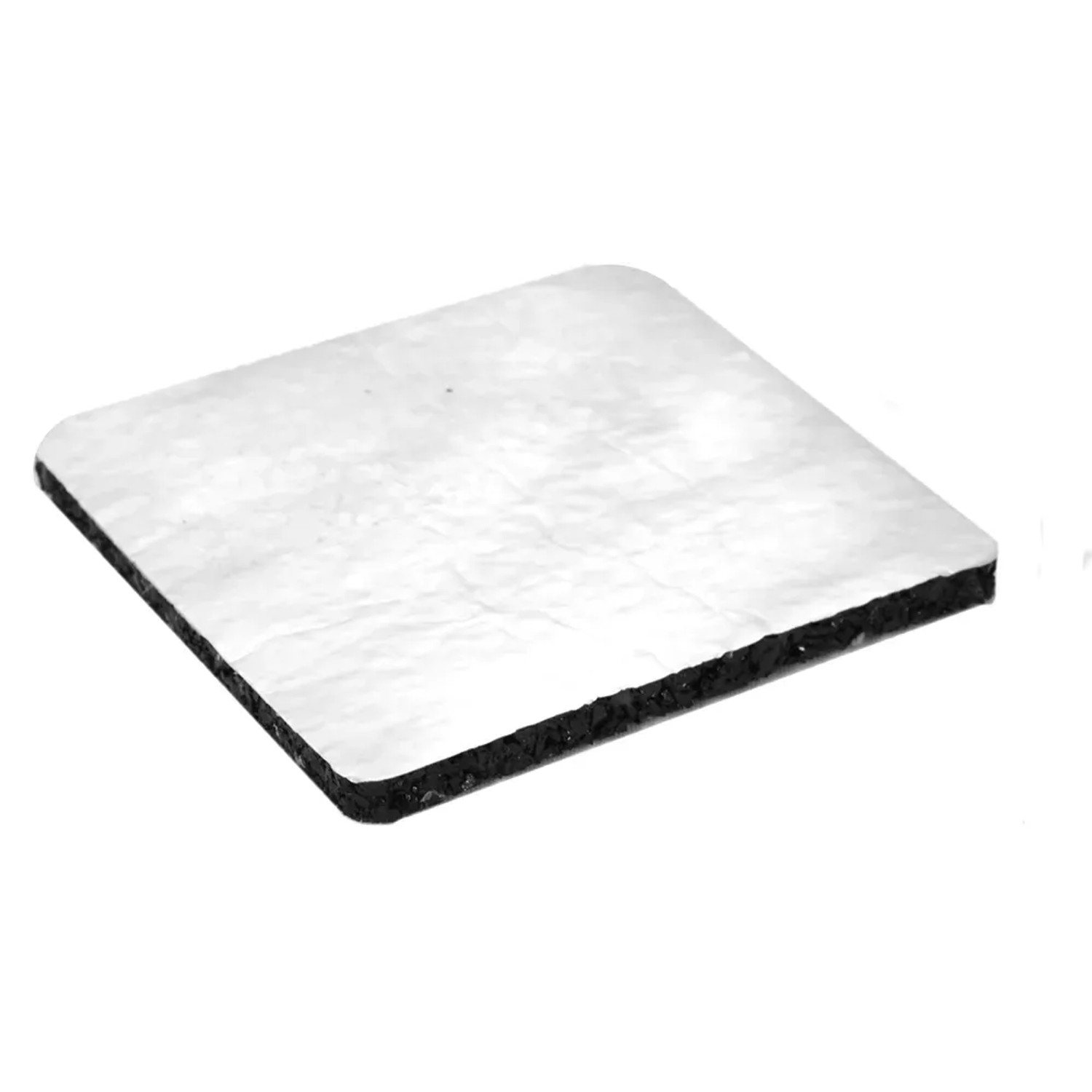 GS Terrassen Gummipad, 20 mm stark, mit Alukaschierung, 24 Stück für Terrassendielen.