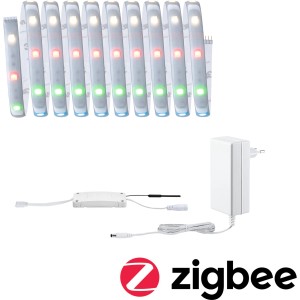 Paulmann MaxLED 250 RGBW LED-Streifen 3m Basis-Set mit Trafo und Zigbee Controller.