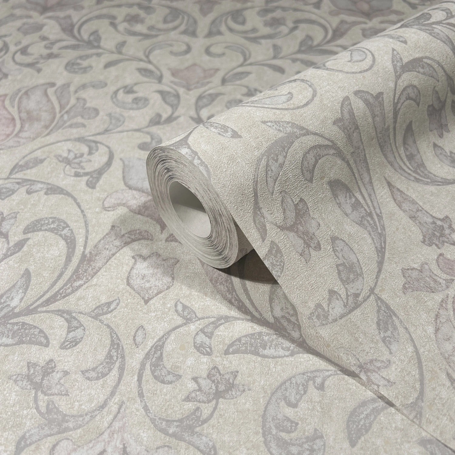 Marburg Vliestapete Landhausstil Floral Modern 10,05 m x 0,53 m Grau