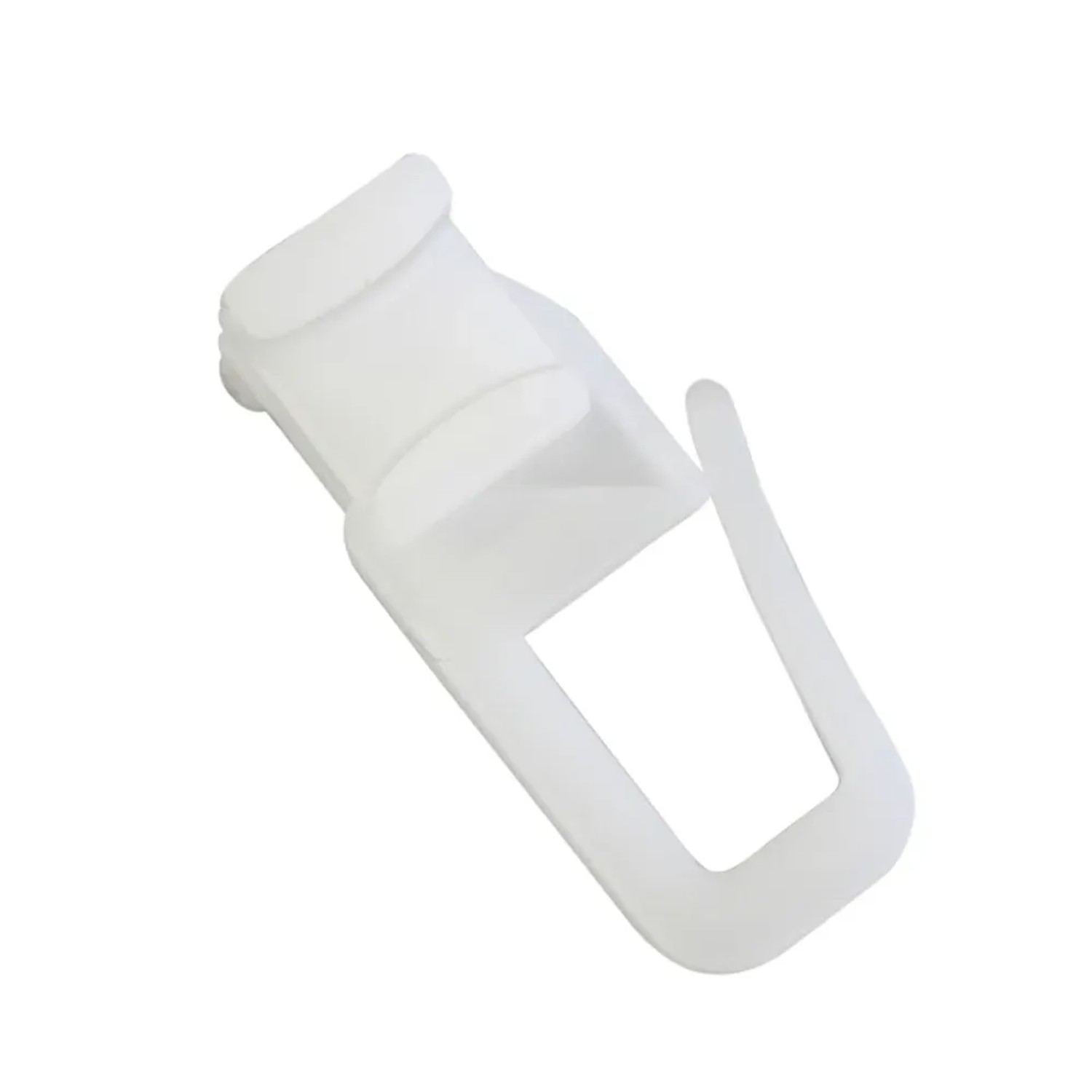 Weißer Gardinia Duo X-Gleiter (25er-Pack) für Gardinenschienen und -stangen.