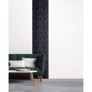 AS Creation selbstklebende Tapete Pop Up Panel Ornament, 250x52 cm, schwarz. Wanddeko mit Muster.