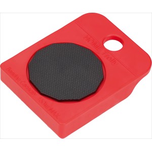 Roter Möbelroller, 150 kg Tragkraft, mit drehbarer Auflage für leichten Möbeltransport.