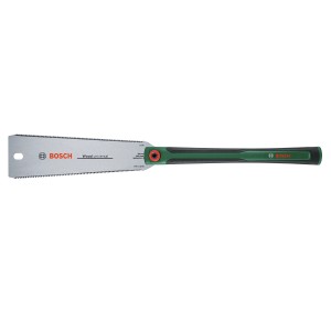 Bosch Japansäge Ryoba 250 mm für Holz und Kunststoff mit grünem Griff.