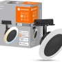 Ledvance Smart+ Schienenleuchte, schwarz, Ø 12cm. Smarte, runde LED-Leuchte für Schienensystem, dimmbar.