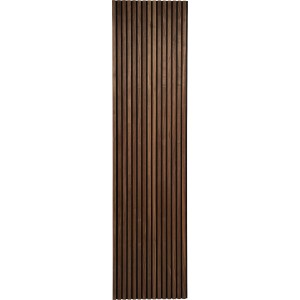 Akustikpaneel in Walnuss geölt auf schwarzem Akustikfilz für Wandverkleidung, 240 cm