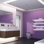 Badezimmer mit Paulmann YourLED Stripe 3 m Weiß LED-Streifen für indirekte Beleuchtung.