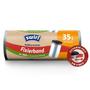 Swirl® Fixierband-Müllbeutel 35 l 10 Stück