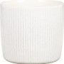 Scheurich Übertopf Solido Linea, Ø 15cm, Perla, mit feiner Reliefstruktur.