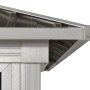 Detailaufnahme des Sojag Pavillon Olan: Dach aus Stahlblech und Aluminiumkonstruktion.