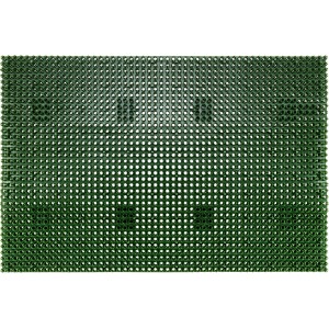 Grüne Grasmatte, 40x60 cm, für den Außenbereich. Fußmatte mit Noppenstruktur.
