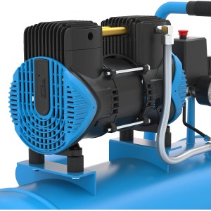 Güde Airpower Silent 270/8/50 Kompressor: Ölfrei, leise, mit 50 l Kessel und blauem Gehäuse.