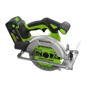 Greenworks Akku-Handkreissäge CR3165A4 mit Akku und Ladegerät