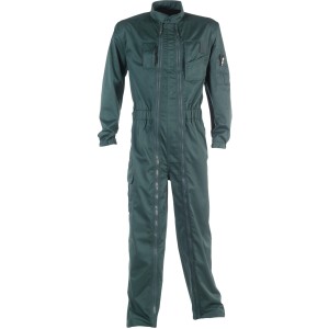 Herock Overall Eros in Grün, Größe L. Arbeitskleidung mit vielen Taschen und Reißverschlüssen.