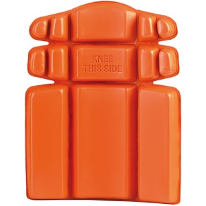 Orangefarbene Herock Knieschützer für optimalen Knieschutz bei der Arbeit.