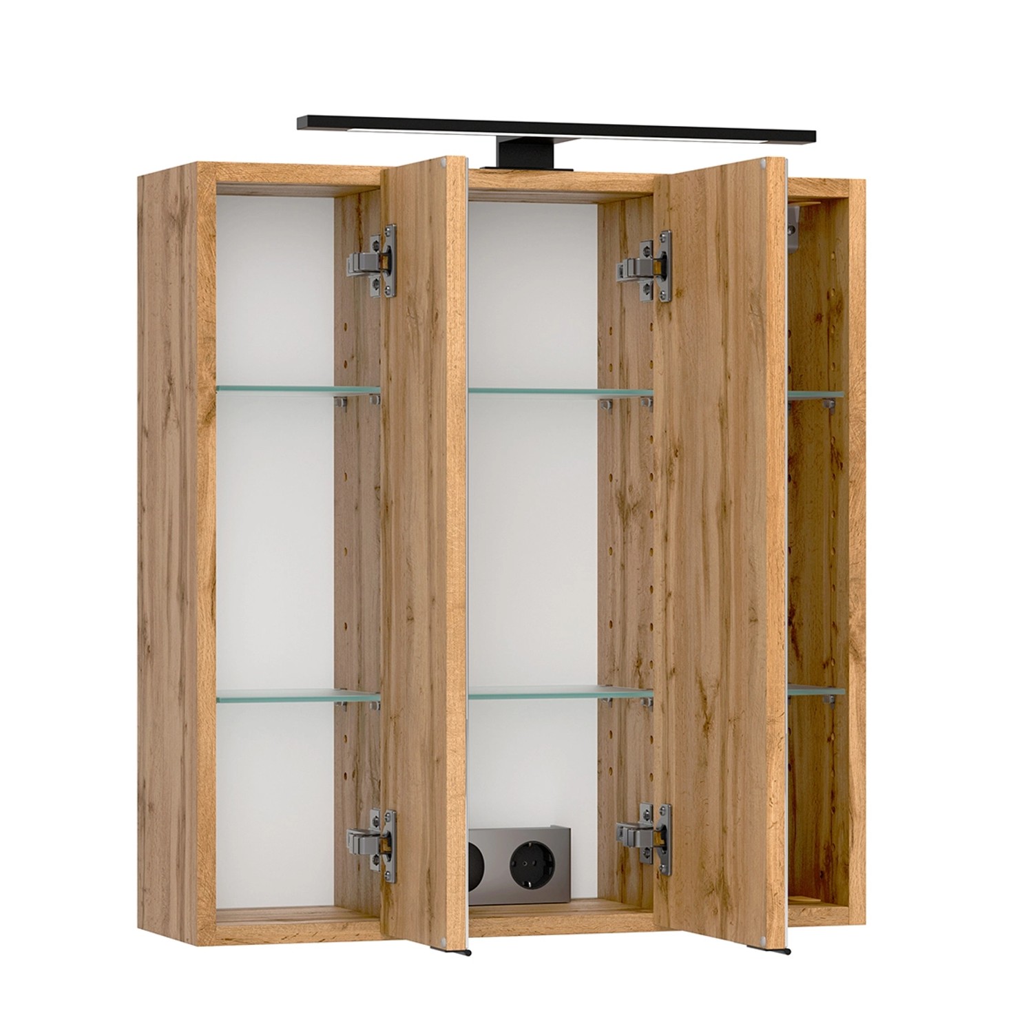 Held Möbel Unterbecken-Set 200 x 60 x 35 cm Wildeiche 2 Türen 2-tlg._7