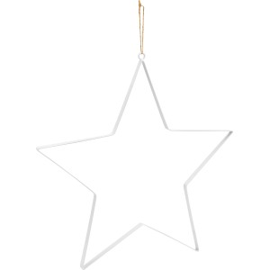 Stern zum Aufhängen Metall 40 cm x 1,2 cm x 40 cm Weiß