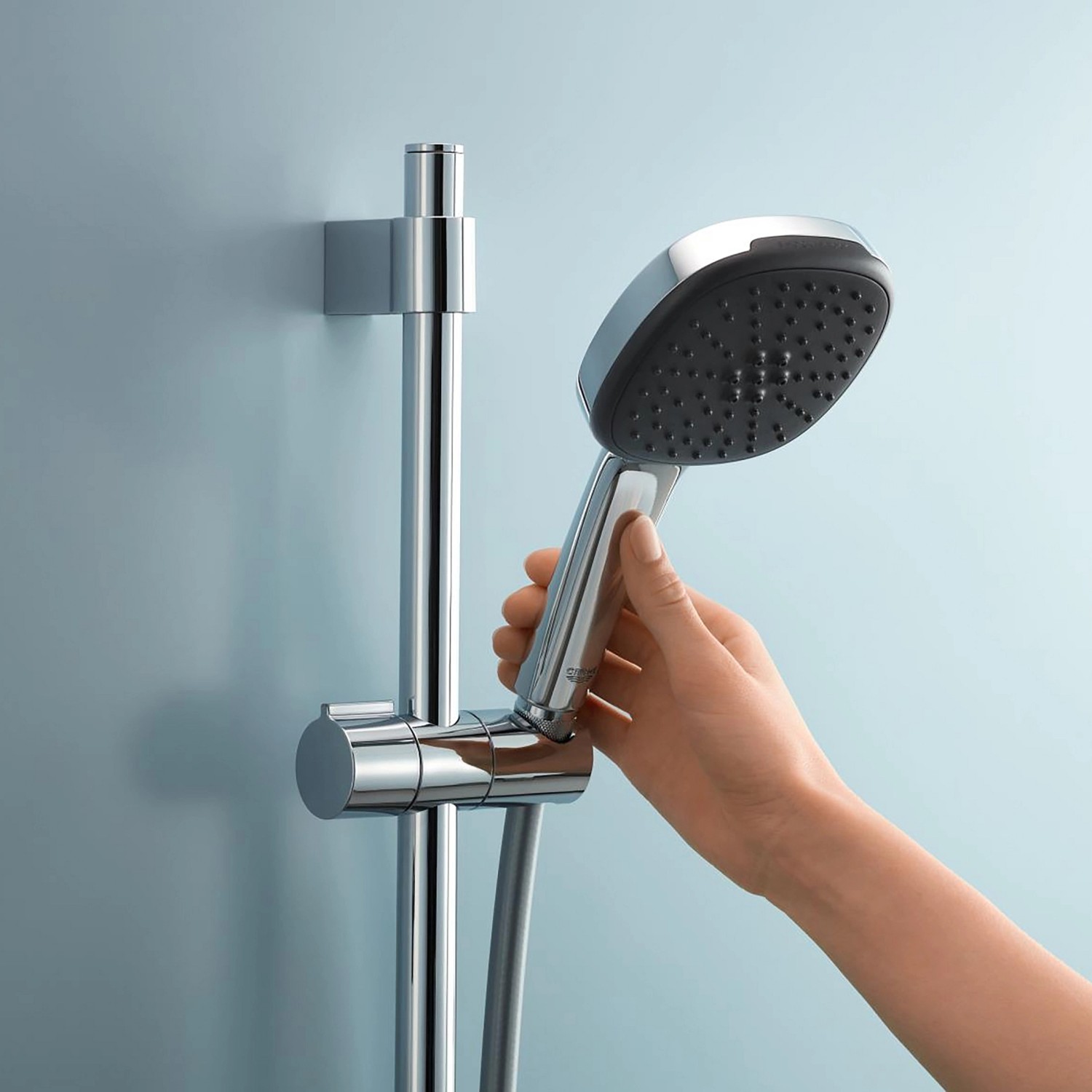 Grohe Quickfix Brausestange Vitalio Universal 900 mm mit Handbrause in Chrom.