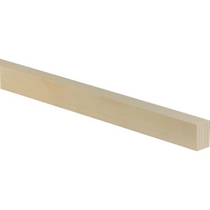 Fichte Flachleiste, 19x29x2400 mm, ideal für Bastelarbeiten und Innenausbau.