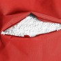 Detailansicht: Roter Sitting Point Sitzsack Big Bag mit EPS-Perlen Füllung.