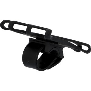 Schwarze Fischer Smartphonehalterung aus Silikon mit 360° Drehfunktion.