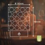 Brilo Akku-LED-Tischleuchte Sunora, grüne Glas-Designlampe mit Maßen.