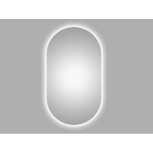 DSK LED-Lichtspiegel Silver Pico, 50x90 cm, mit indirekter Beleuchtung.
