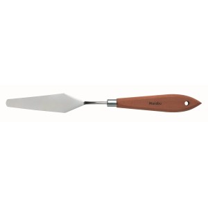 Marabu Malmesser mit 9,5 cm Klinge und Holzgriff für Strukturpasten und Farben.
