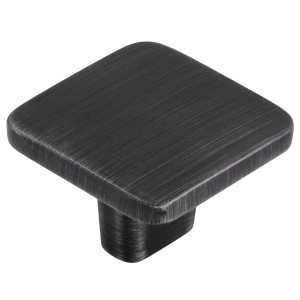 Quadratischer Siro Möbelgriff 1666 aus Aluminium, 128 mm Lochabstand.