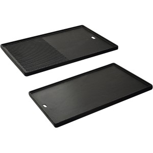 Enders® Gusswendeplatte für Chicago 4 Gasgrill, Grillutensil mit glatter und geriffelter Seite.