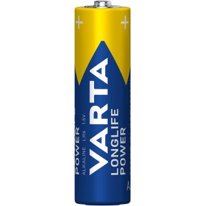 Varta Longlife Power AA Batterie, Mignon, blau-gelb.