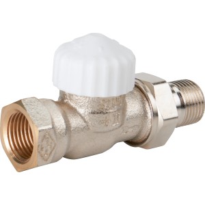 IMI Heimeier Thermostat-Ventilunterteil V-exact II Durchgang DN 15 Vernickelt