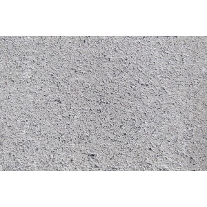 Nahaufnahme eines grauen, unbewehrten Diephaus L-Stein Ecke (40x40x40x7 cm) aus Beton.