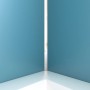 Aurlane Innenwinkelprofil Chrom, Aluminium, 1x1x210cm für Duschrückwände.