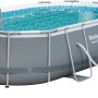 Bestway Stahlrahmen Pool Set Steel Pro Max, oval, 427x250x100 cm, mit Leiter und Pumpe.
