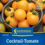 Kiepenkerl Cocktail-Tomate Curaso Gelb F1-Hybride, gelbe Tomaten in Schale.