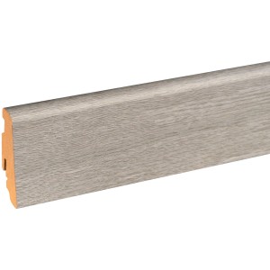 Sockelleiste FU060L Hacienda Grau, MDF foliert, 19x58x2400 mm. Dekorleiste für den Innenbereich.