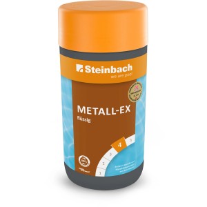 Steinbach Metall Ex flüssig 1 l für die Wasseraufbereitung im Pool.