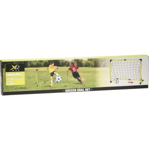 Fußballtor-Set in Neon-Gelb, inklusive Ball und Pumpe für Spiel & Spaß.