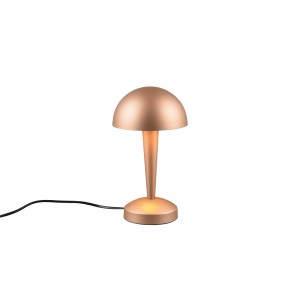 Reality LED-Tischlampe Canaria in Coffee: Design-Tischleuchte mit Touch-Funktion und warmweißem Licht.