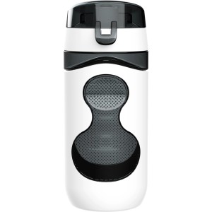 Schwarze Tritan Trinkflasche Fresh, 500 ml, bruchsicher und BPA-frei.