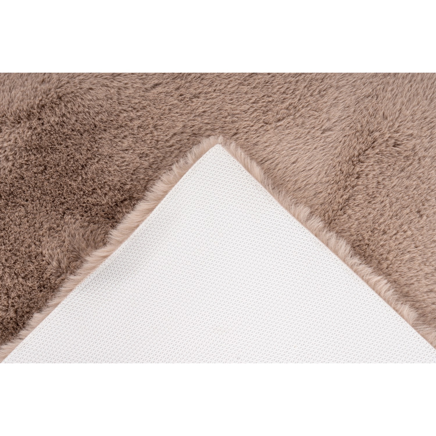 Lalee Badteppich Heaven, 40x60 cm, Taupe, mit rutschfester Rückseite.