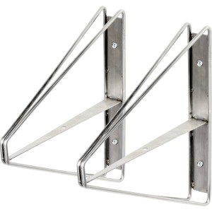 Duraline Regalträger Doppelt Hoch S2 Weiss, 2er-Set für Regalböden.