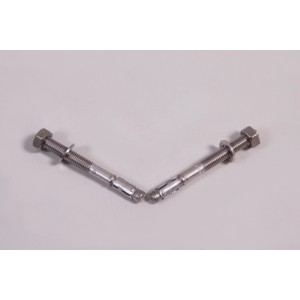 Schwerlastdübel Edelstahl V4A - Montagezubehör 2er Set für Geländer-Bodenmontage