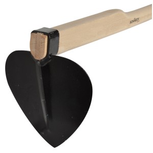 Sonneck Schwanberger-Haue, geschmiedete Hacke mit Buchenstiel für Garten und Landwirtschaft.