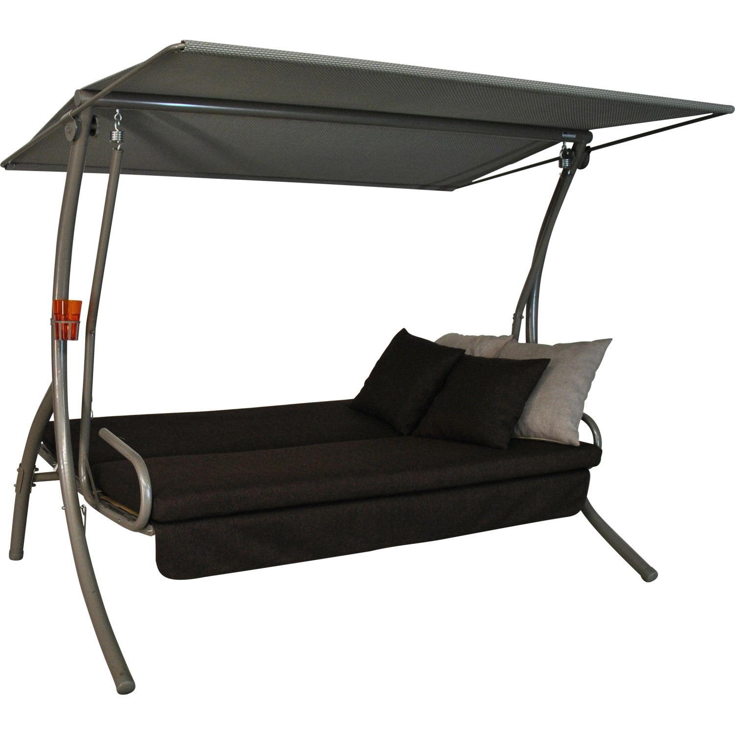 Angerer Hollywoodschaukel Drift Smart 3Sitzer mit Liegefunktion Coffee