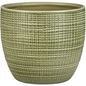 Scheurich Übertopf 866, Ø 22 cm, Menta, aus Keramik mit Textur.