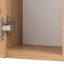 Detailaufnahme: Innenseite Held Möbel Waschtisch-Set Salerno, Wotaneiche Dekor, Scharnier sichtbar.