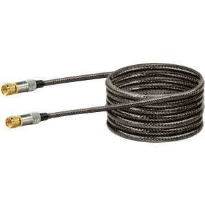 Schwaiger SAT Anschlusskabel 110 dB Schwarz 5 m